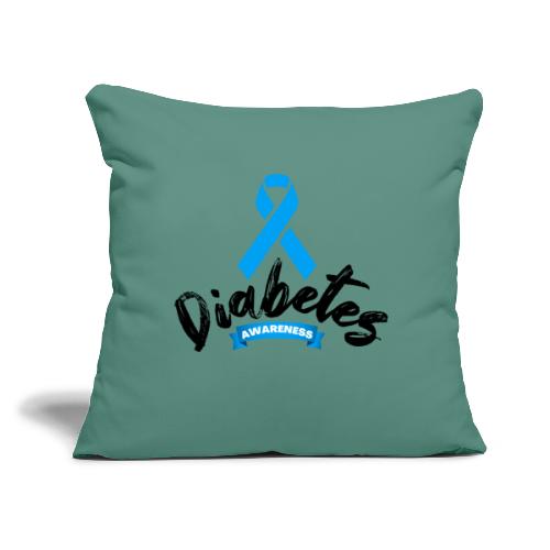 Diabetes Awareness - Throw Pillow Cover 17.5” x 17.5”