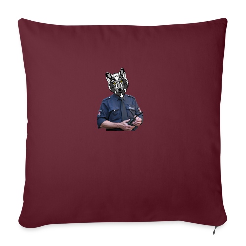 wolf police - Throw Pillow Cover 17.5” x 17.5”