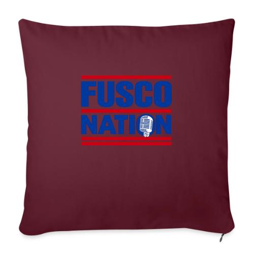 Fusco Nation with Mic (250th Show Commemorative) - Throw Pillow Cover 17.5” x 17.5”