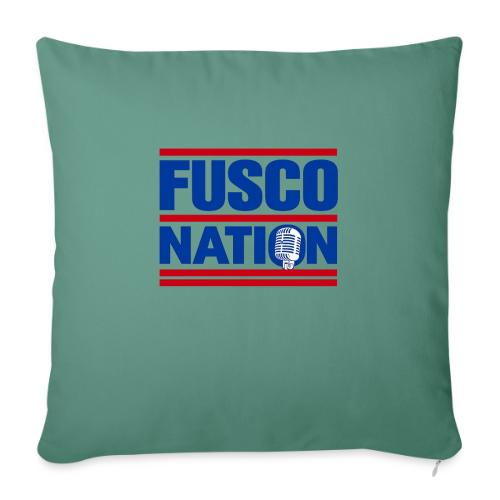 Fusco Nation with Mic (250th Show Commemorative) - Throw Pillow Cover 17.5” x 17.5”
