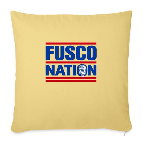 Fusco Nation with Mic (250th Show Commemorative) - Throw Pillow Cover 17.5” x 17.5”