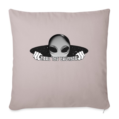 Coming Through Clear - Carl the Crusher - Throw Pillow Cover 17.5” x 17.5”