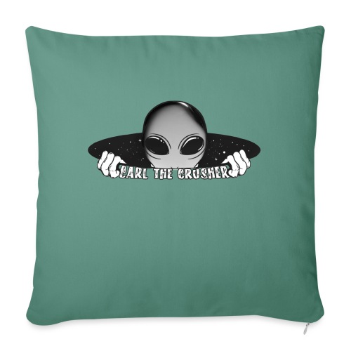 Coming Through Clear - Carl the Crusher - Throw Pillow Cover 17.5” x 17.5”