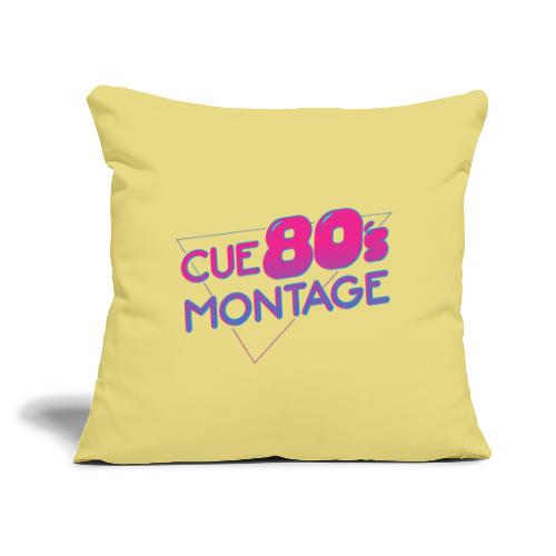 Cue 80's Montage - Throw Pillow Cover 17.5” x 17.5”