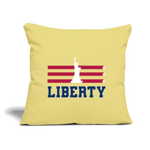USA: Stars of Liberty - Throw Pillow Cover 17.5” x 17.5”