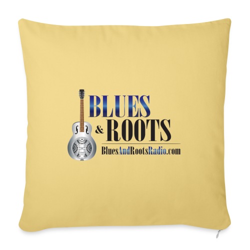 Blues & Roots Radio Logo - Throw Pillow Cover 17.5” x 17.5”