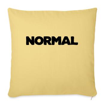 Normal,Ordinary,Natural,Popular - Throw Pillow Cover 17.5” x 17.5” - washed yellow - Front