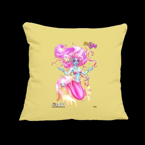 Fidget Mermaid - Throw Pillow Cover 17.5” x 17.5”