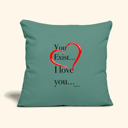 Exist - Throw Pillow Cover 17.5” x 17.5”