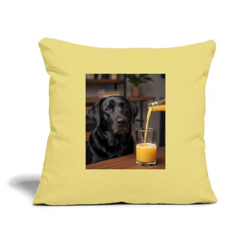 Golden Retriever Chill Juice Vibes - Throw Pillow Cover 17.5” x 17.5”