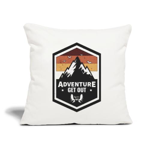 Alaska Hoodie Adventure Design - Throw Pillow Cover 17.5” x 17.5”