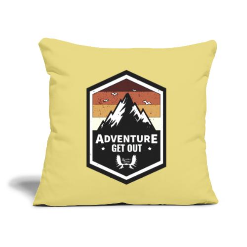Alaska Hoodie Adventure Design - Throw Pillow Cover 17.5” x 17.5”