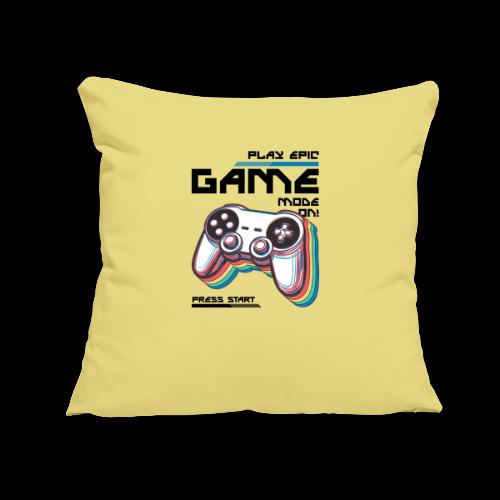 Epic Gamer Mode - Throw Pillow Cover 17.5” x 17.5”