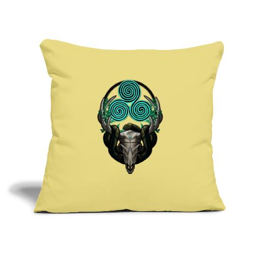 The Antlered Crown (No Text) - Throw Pillow Cover 17.5” x 17.5”