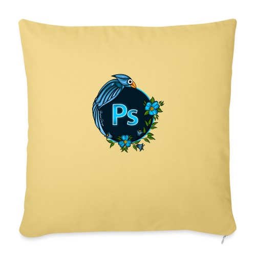 NPS Photoshop Logo design - Throw Pillow Cover 17.5” x 17.5”