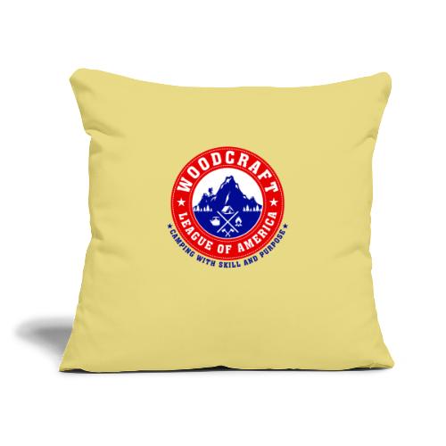 Woodcraft League of America Logo Gear - Throw Pillow Cover 17.5” x 17.5”