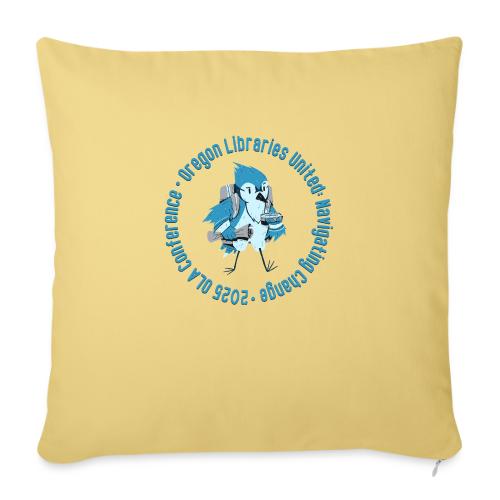 OLA Conf 2025 Bird - Throw Pillow Cover 17.5” x 17.5”