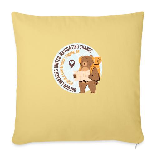 OLA Conf 2025 Bear - Throw Pillow Cover 17.5” x 17.5”