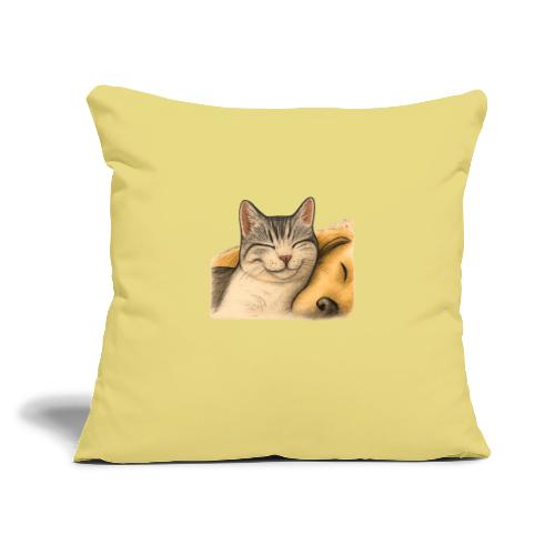 FurEver Friends - Throw Pillow Cover 17.5” x 17.5”