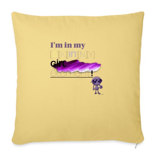 Smoon City_Skinny Girl element - Throw Pillow Cover 17.5” x 17.5”