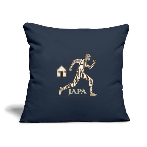 Japa - Yoruba which means To Leave or Run Away - Throw Pillow Cover 17.5” x 17.5”