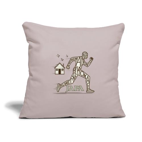 Japa - Yoruba which means To Leave or Run Away - Throw Pillow Cover 17.5” x 17.5”