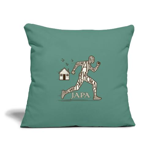 Japa - Yoruba which means To Leave or Run Away - Throw Pillow Cover 17.5” x 17.5”