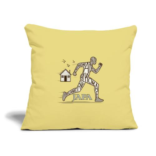 Japa - Yoruba which means To Leave or Run Away - Throw Pillow Cover 17.5” x 17.5”