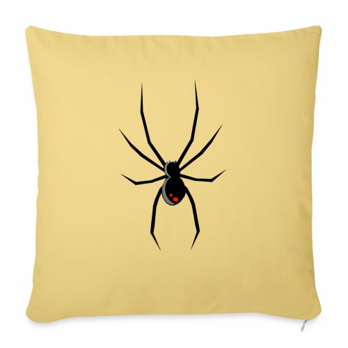 Black Widow - Throw Pillow Cover 17.5” x 17.5”