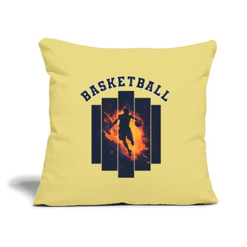 Basketball Power - Throw Pillow Cover 17.5” x 17.5”