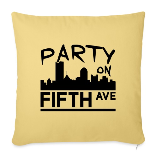 Party on Fifth Ave - Throw Pillow Cover 17.5” x 17.5”
