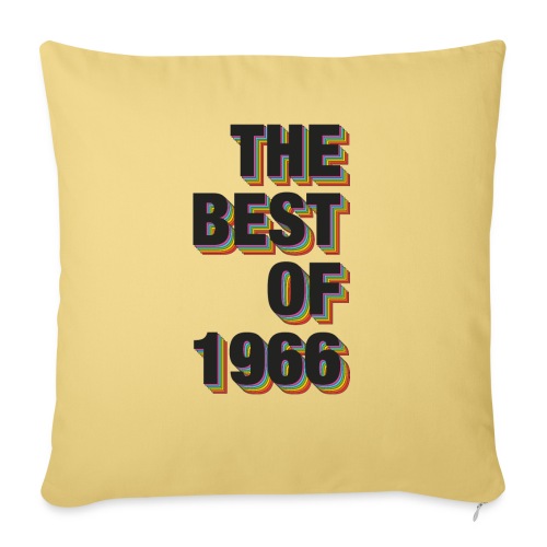The Best Of 1966 - Throw Pillow Cover 17.5” x 17.5”