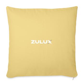 Zulux Nebula Glyph - Throw Pillow Cover 17.5” x 17.5” - washed yellow - Front