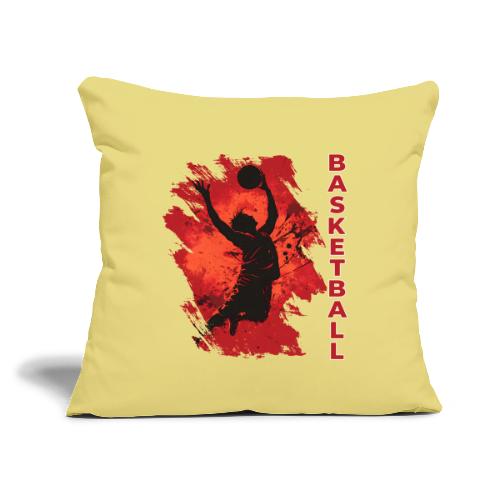 Basketball Soul - Throw Pillow Cover 17.5” x 17.5”