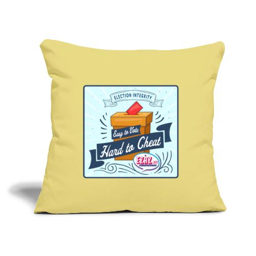 Election Integrity - Throw Pillow Cover 17.5” x 17.5”