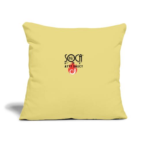 Saucy - Throw Pillow Cover 17.5” x 17.5”