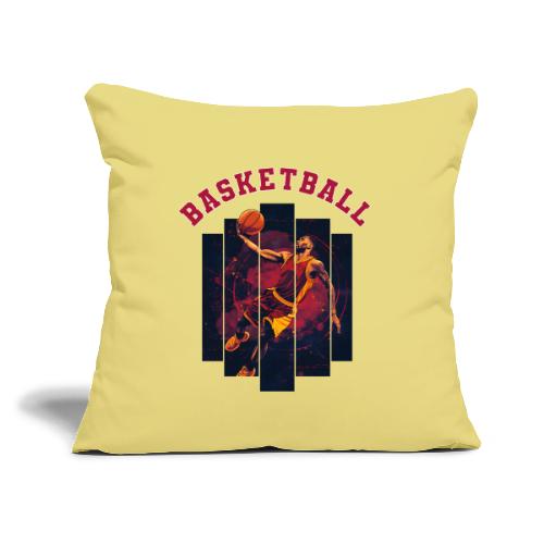 Basketball Spirit - Throw Pillow Cover 17.5” x 17.5”
