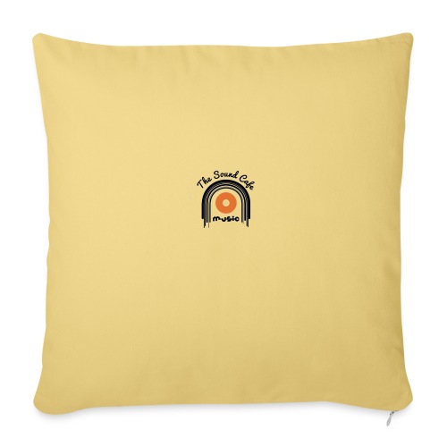The Sound Cafe With Logo - Throw Pillow Cover 17.5” x 17.5”