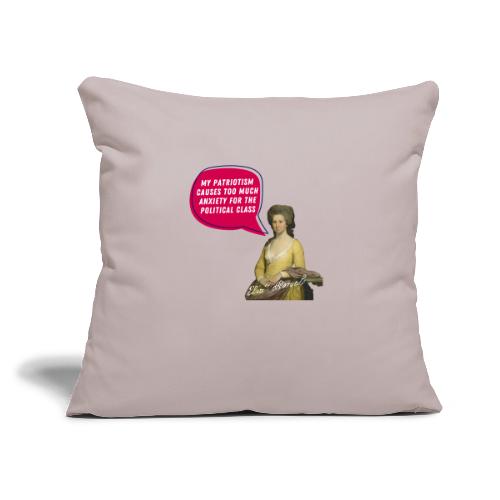 Elizabeth Powell Patriotic Design - Throw Pillow Cover 17.5” x 17.5”