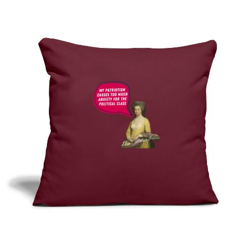 Elizabeth Powell Patriotic Design - Throw Pillow Cover 17.5” x 17.5”