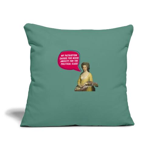 Elizabeth Powell Patriotic Design - Throw Pillow Cover 17.5” x 17.5”