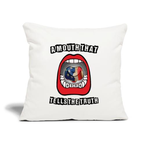 BIGMOUTH - Throw Pillow Cover 17.5” x 17.5”