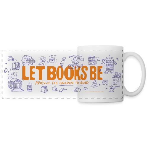 Let Books Be by Mikey Burton - Panoramic Mug
