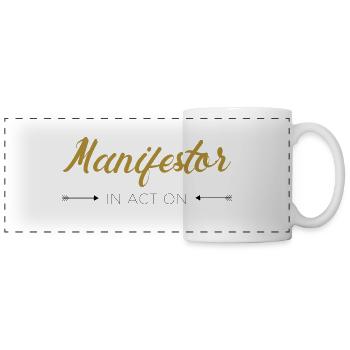 MANIFESTOR IN ACTION - Panoramic Mug - white - Front