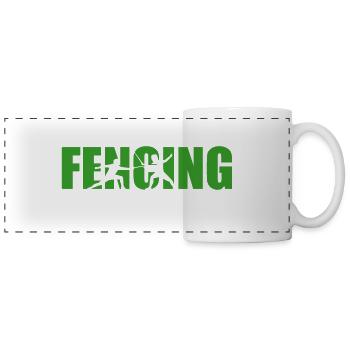 Fencing - Panoramic Mug - white - Front