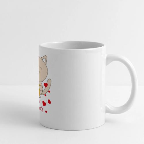 Valentine Cat Coffee Mug - Panoramic Mug