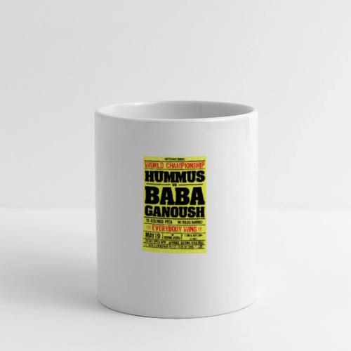 Hummus versus Baba Ganoush - Panoramic Mug