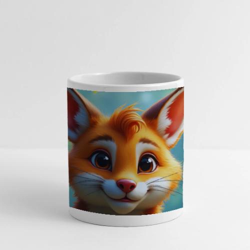 Magical fantasy fox in enchanted forest scene - Panoramic Mug