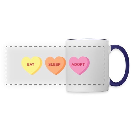 Eat Sleep Adopt-front - Panoramic Mug