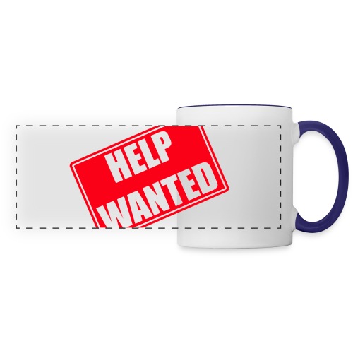 Help Wanted sign Tilted - Panoramic Mug